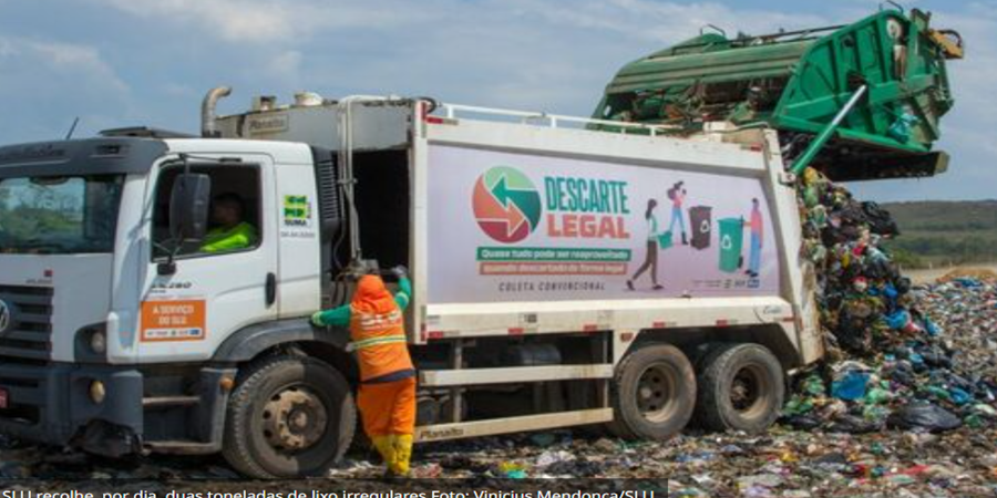 SLU recolhe, por dia, duas toneladas de lixo irregulares Foto: Vinicius Mendonça/SLU